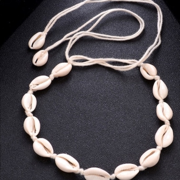Sea shell choker necklace white - Picture 2 of 2